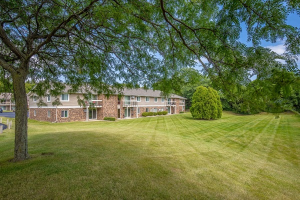 Each Apartment Building is surround by Green manicured landscaping